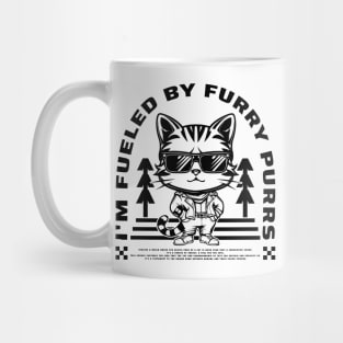 Fueled By Furry Purrs Cat Positive Mug